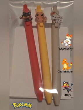 Pokemon Fire Type Gel Pens